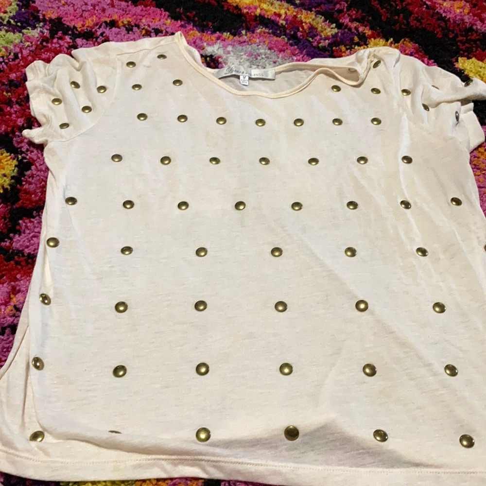 Gold button shirt